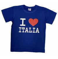 T-SHIRT I love Italia BLU royal